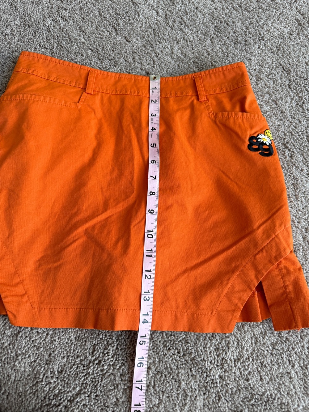 Pearly Gates Orange Pleated golf Skort embroidered patch’s size 1 - Picture 12 of 12